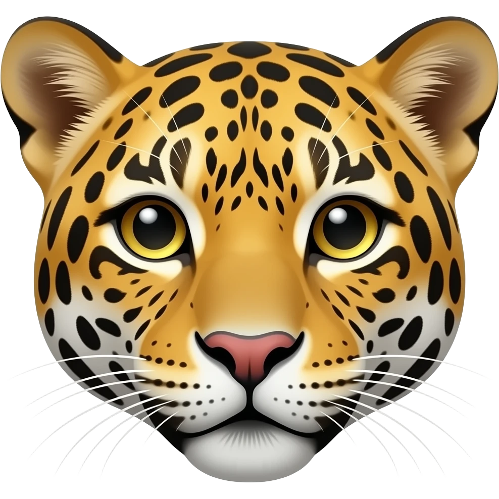 Solo la cara de un jaguar emoji