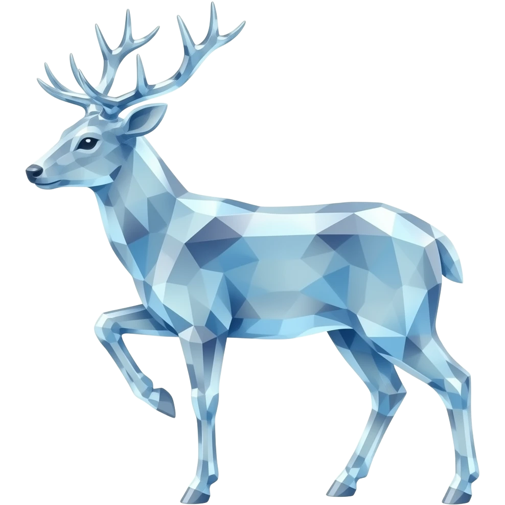Crystal deer emoji