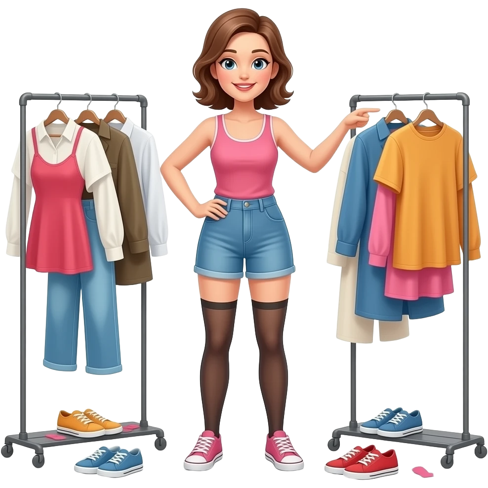 lady changing emoji