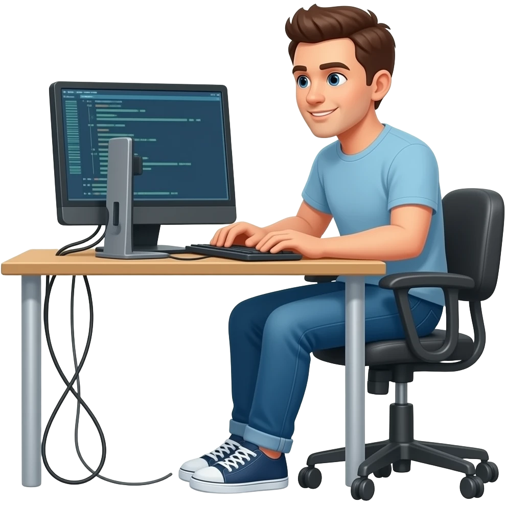 a person coding , retro comic book marvel comics style, halftone ... emoji