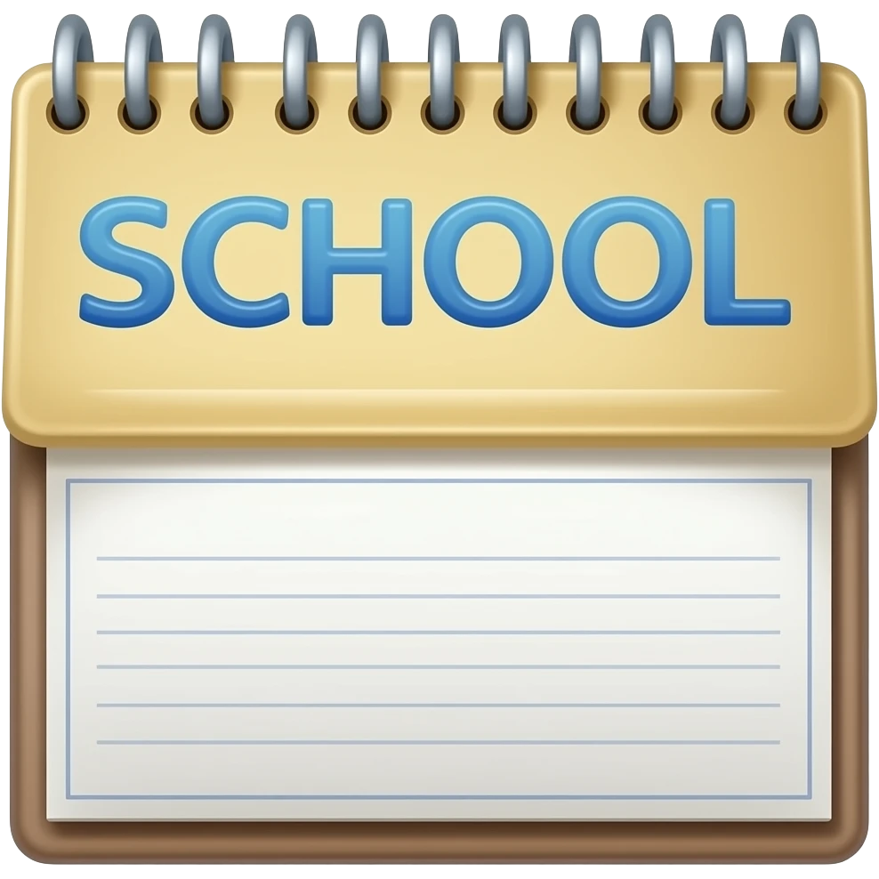 School scrapbook emoji
