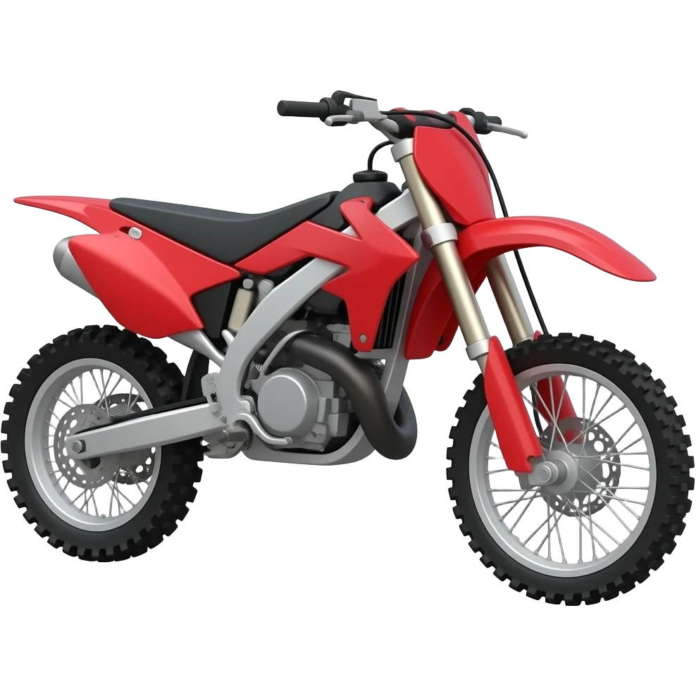 Red Dirt bike emoji