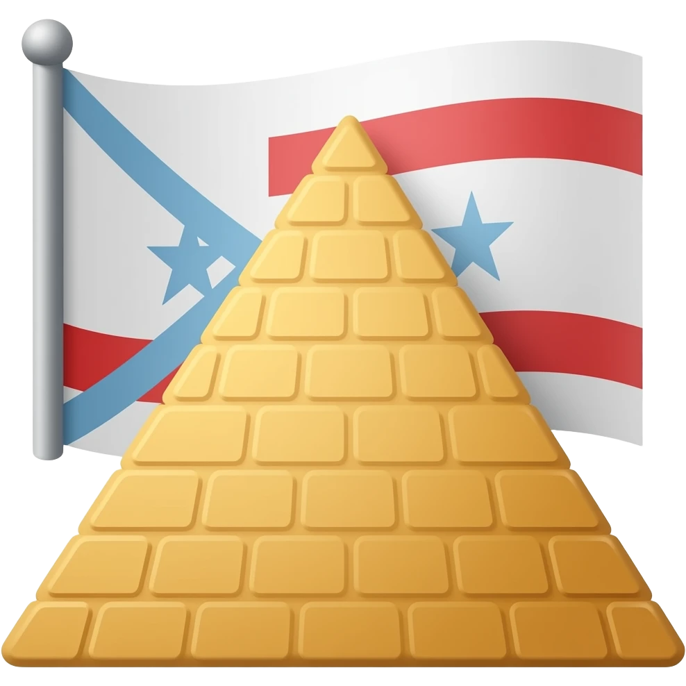 Pyramid flag emoji