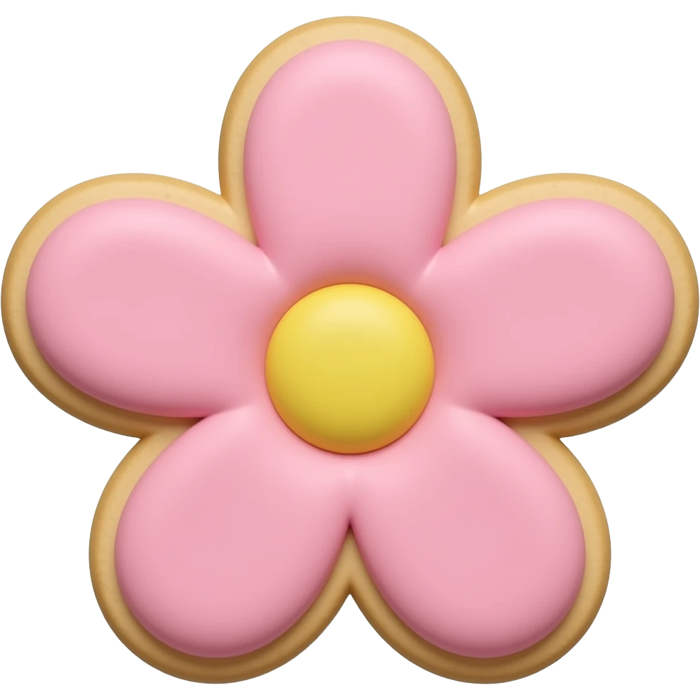 flower cookie emoji