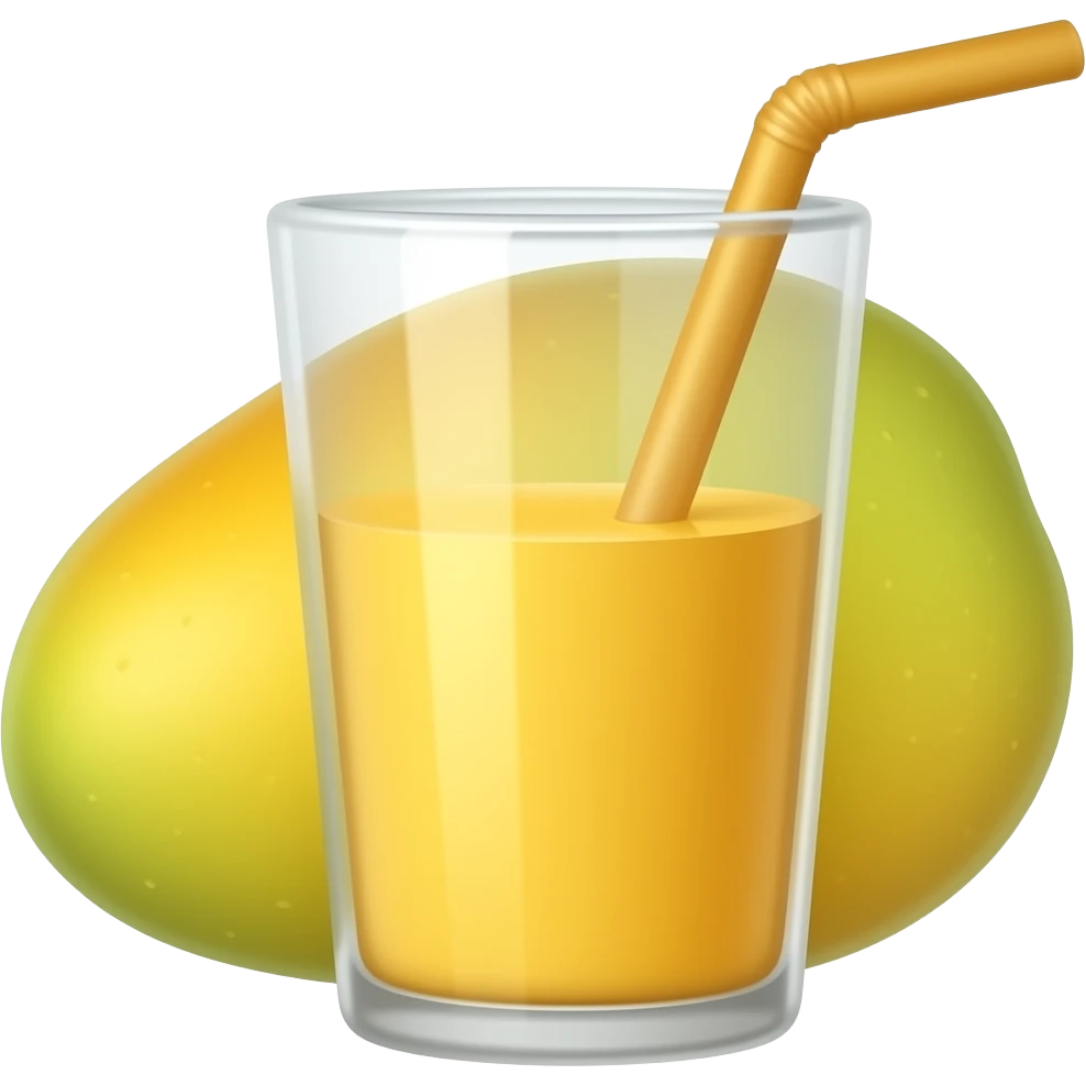 mango smoothie emoji