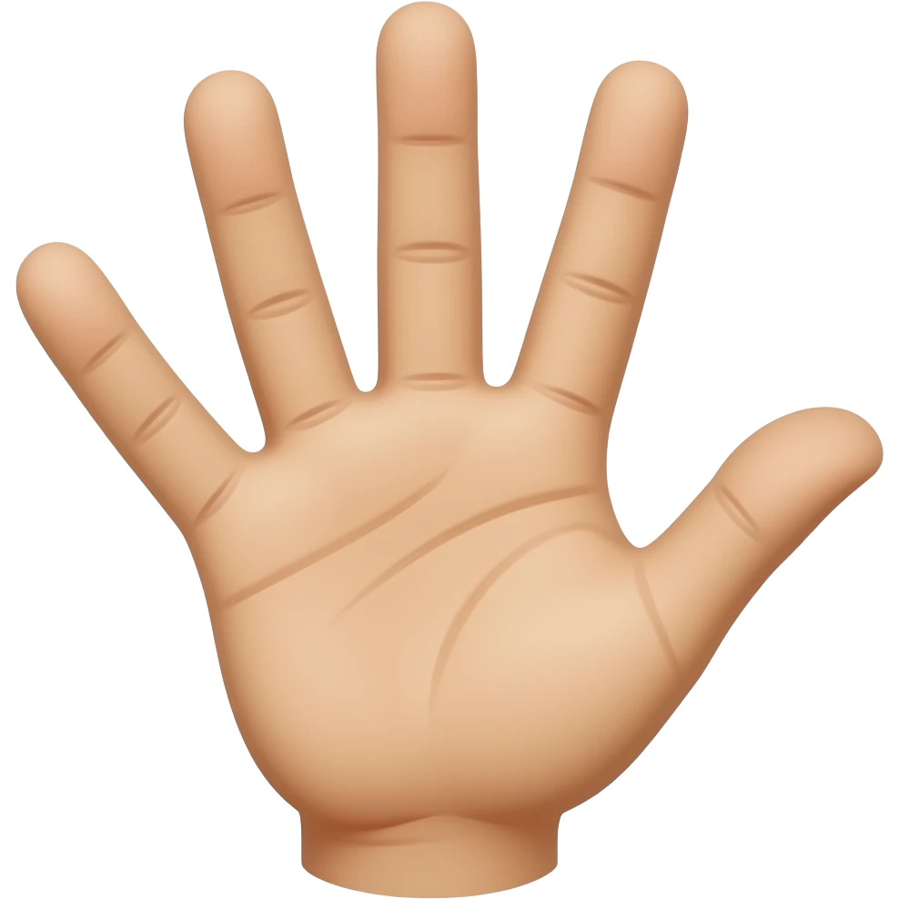 open hand emoji