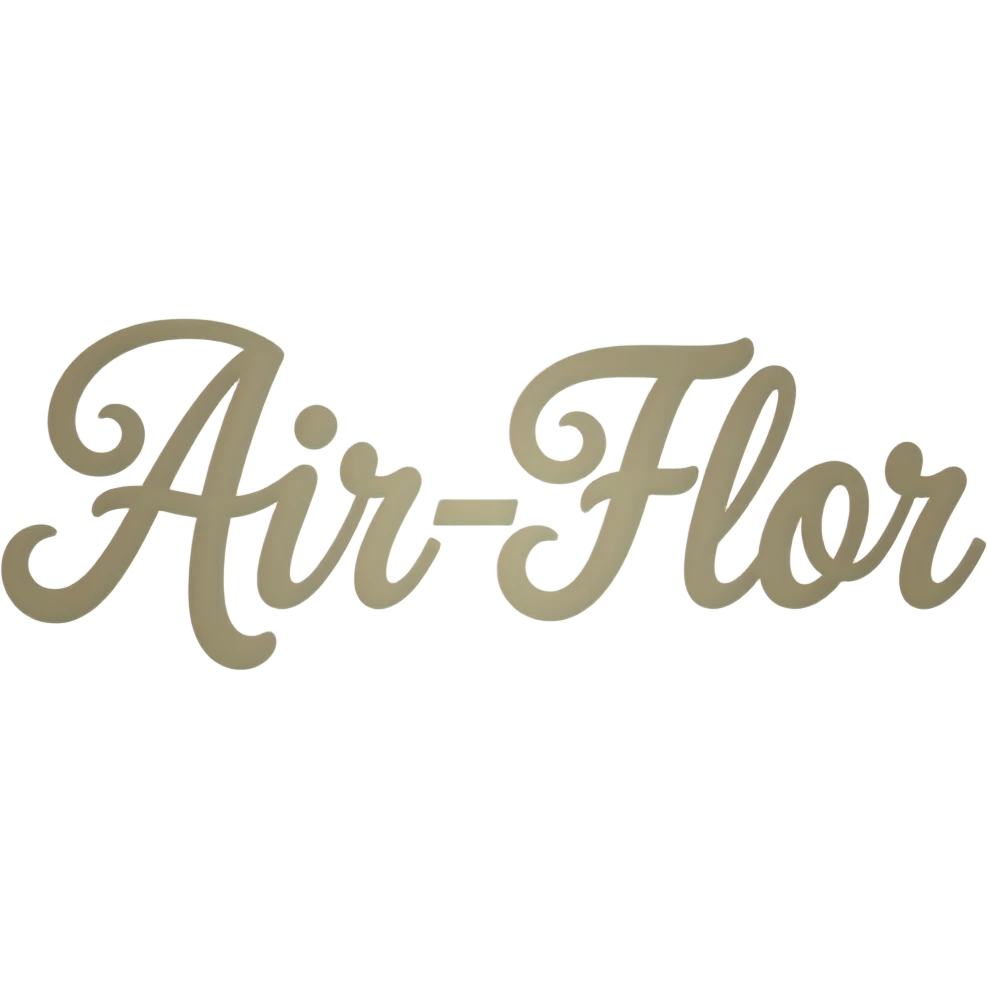 beige letter uppercase Air_Flor in cursive style emoji