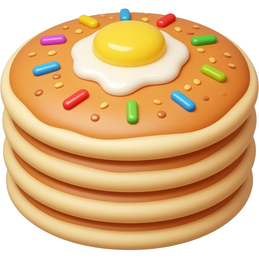 Donuts with pancakes on them emoji