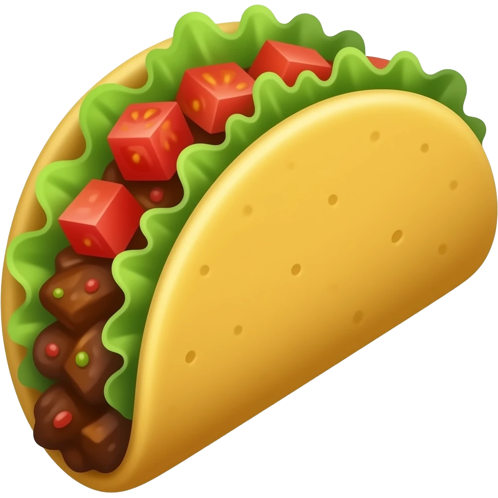 taco beef and tomato emoji