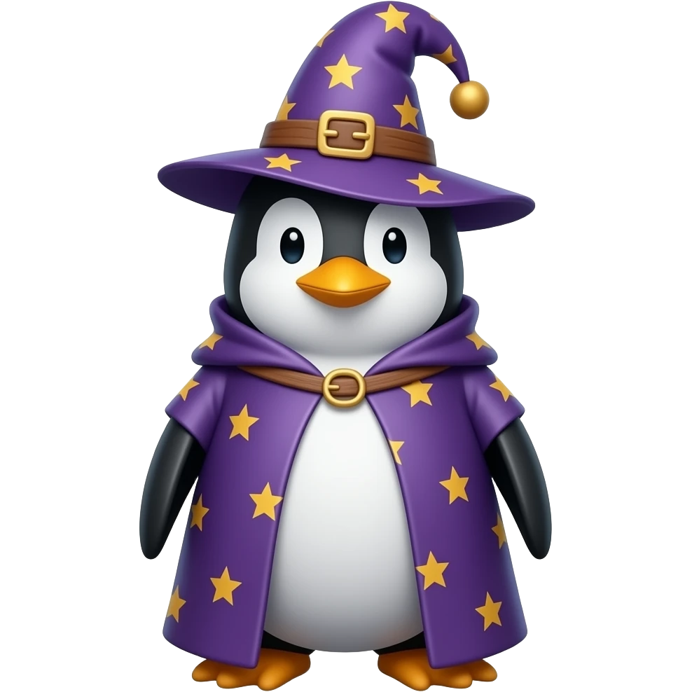 Penguin Wizard emoji