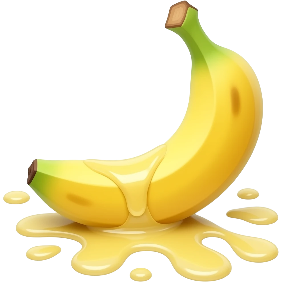 Banana spilt emoji