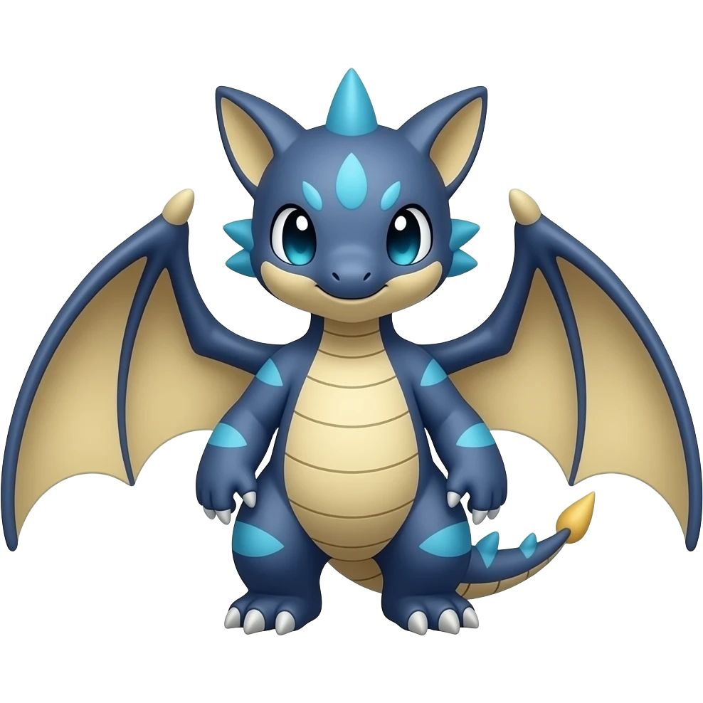 Cute Amaura-Aurorus-Tyranitar-Axew-Tropius-Flygon-hybrid emoji