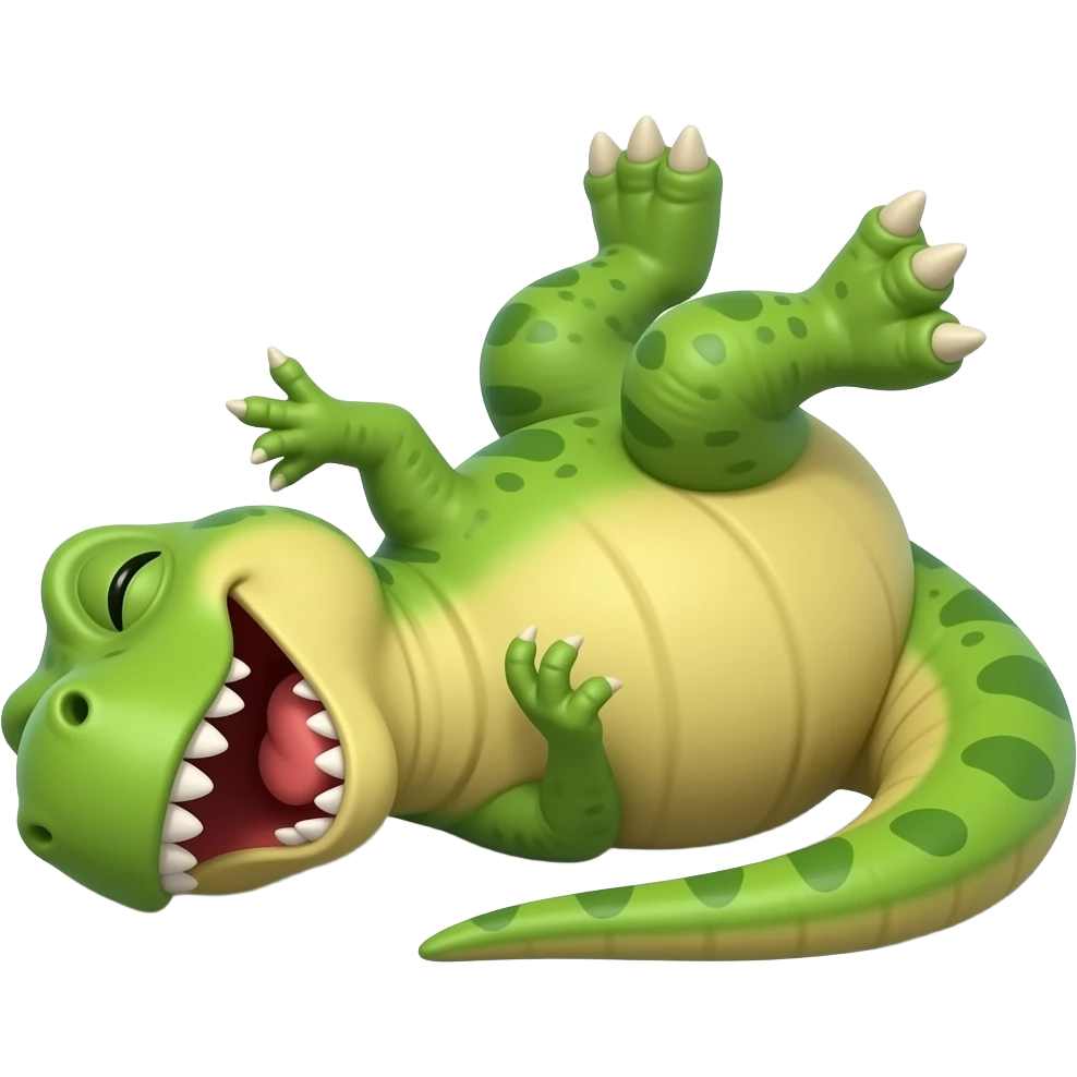 dinosaur se smeje valja se od smeha emoji