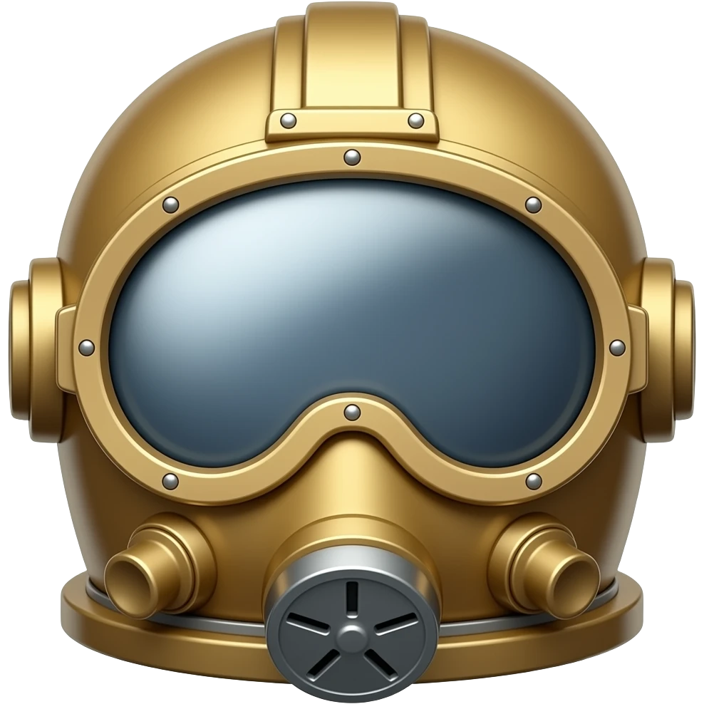 diving helmet visor emoji