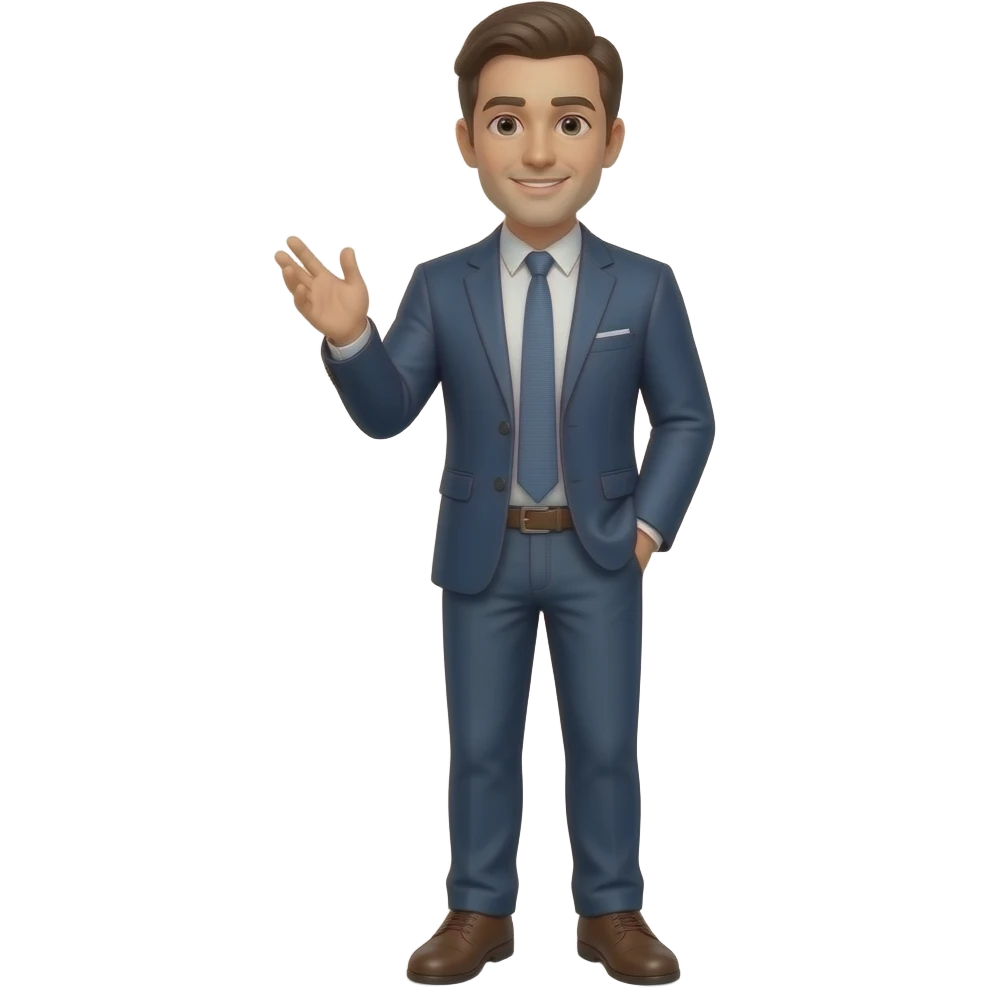 a man talking full body emoji