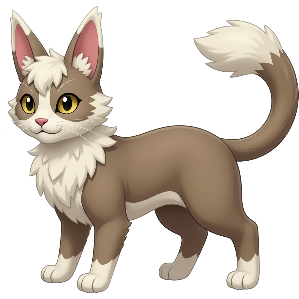 Meowstic-Minccino-Furret-hybrid emoji