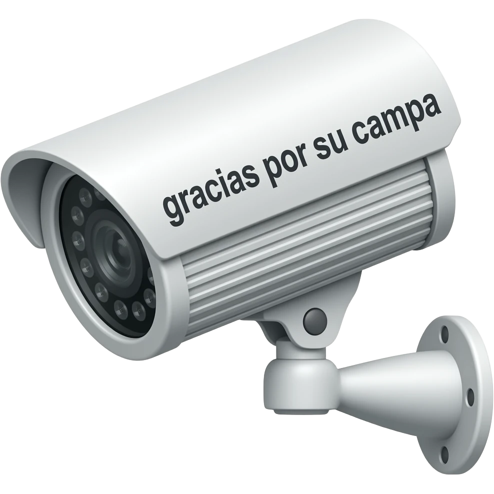 caamras de seguridad agregar texto gracias por su compra en español emoji
