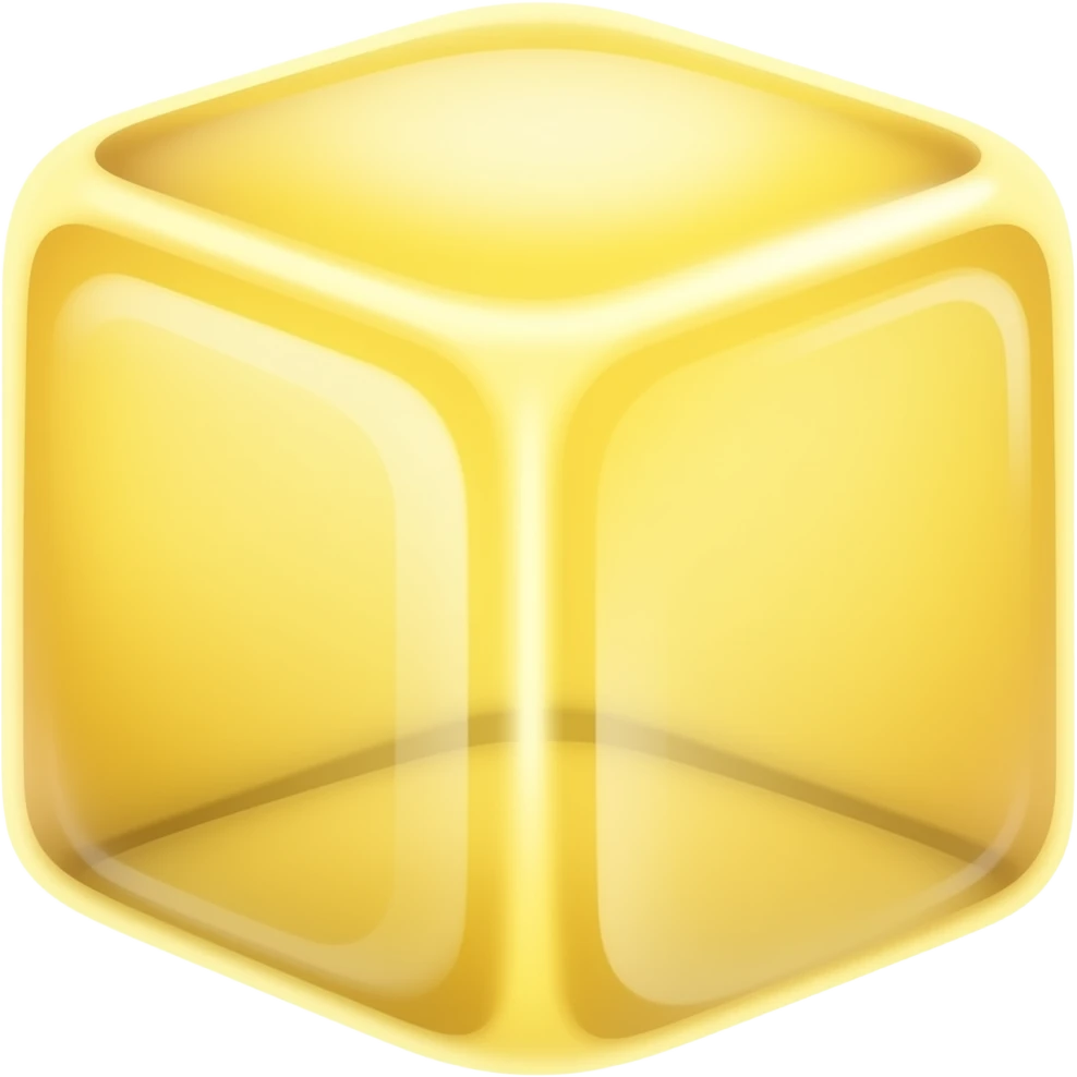 노란색 얼음 emoji