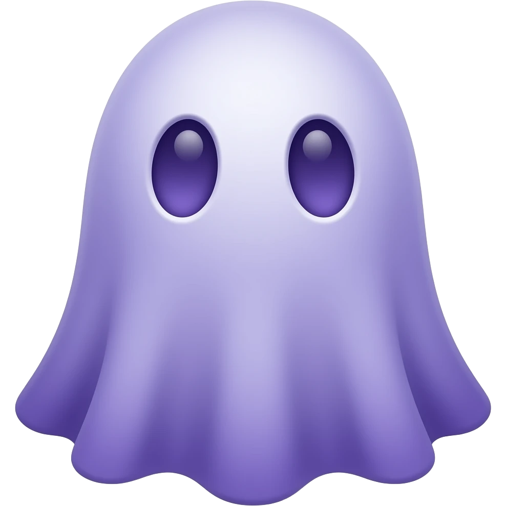 Purple ghost emoji