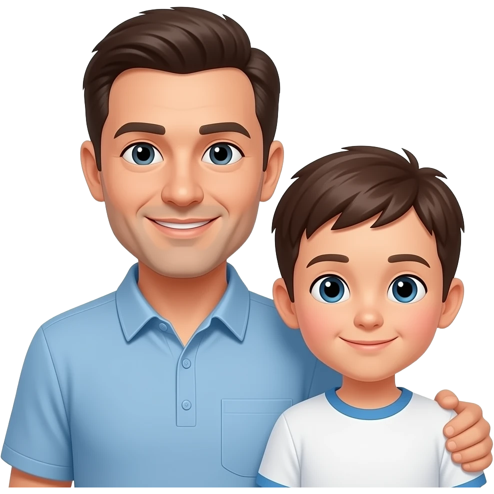 father and son emoji