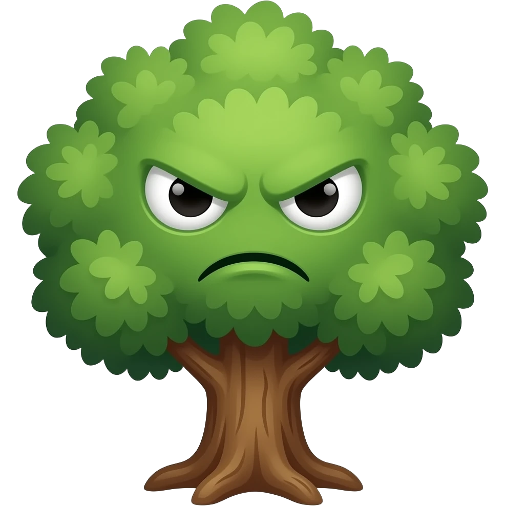 Tree grimmace emoji