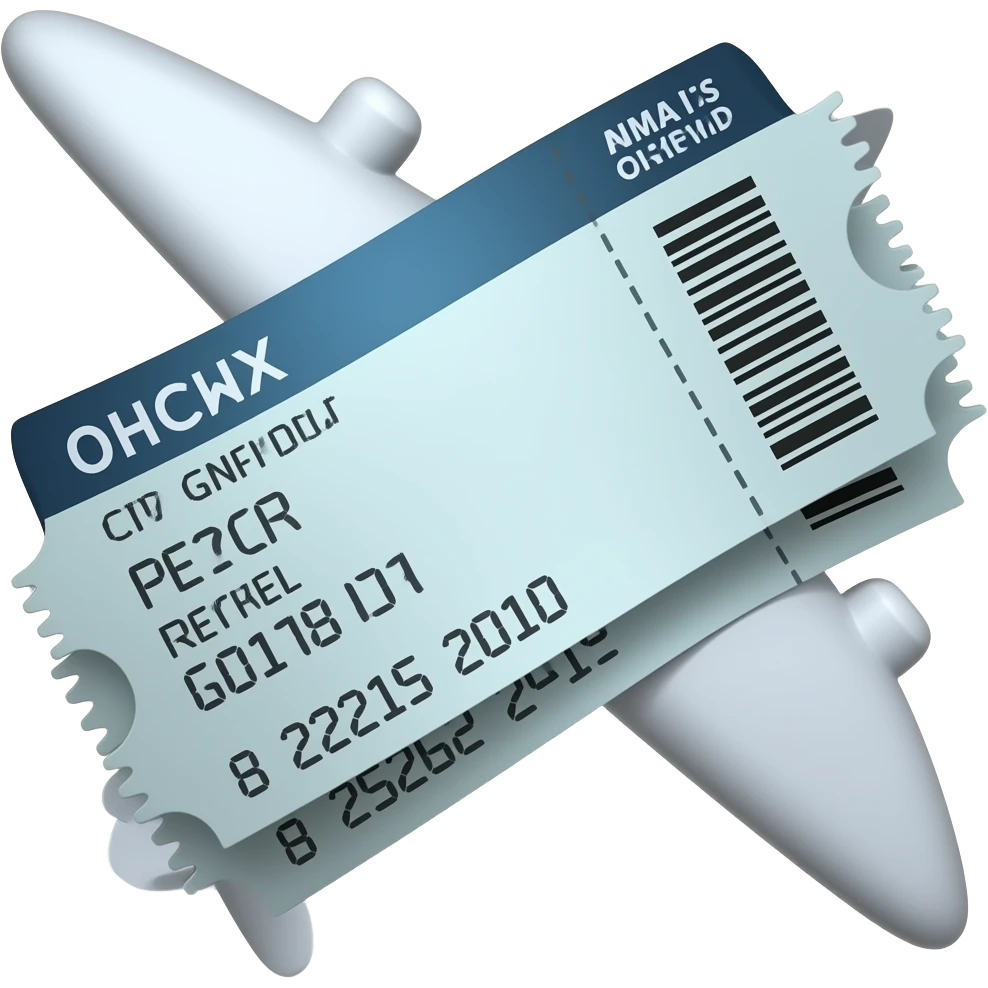 plane ticket emoji