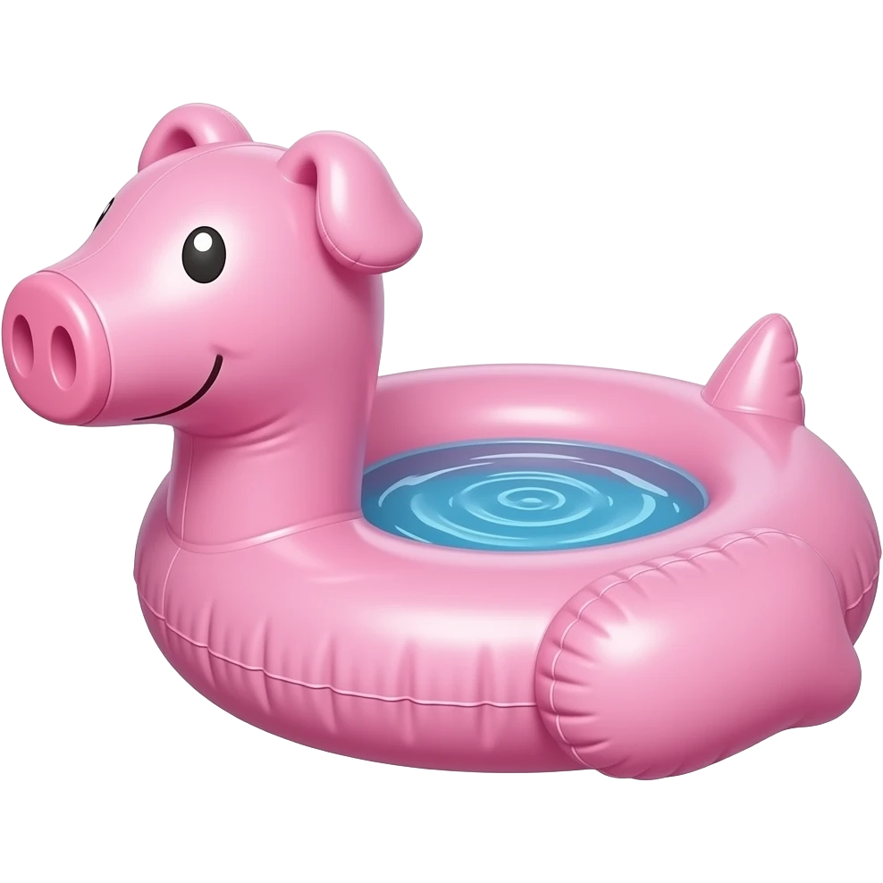 inflatable pig float emoji