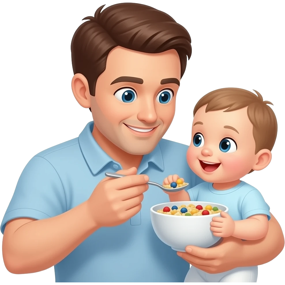 Малыш папа мюсли emoji