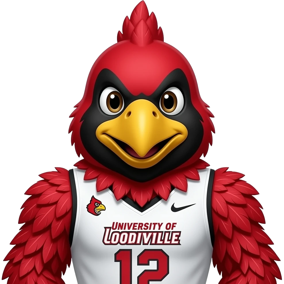 University of Louisville Cardinal mascot emoji