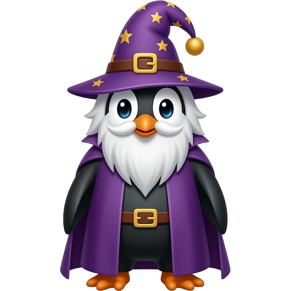 Penguin Wizard emoji