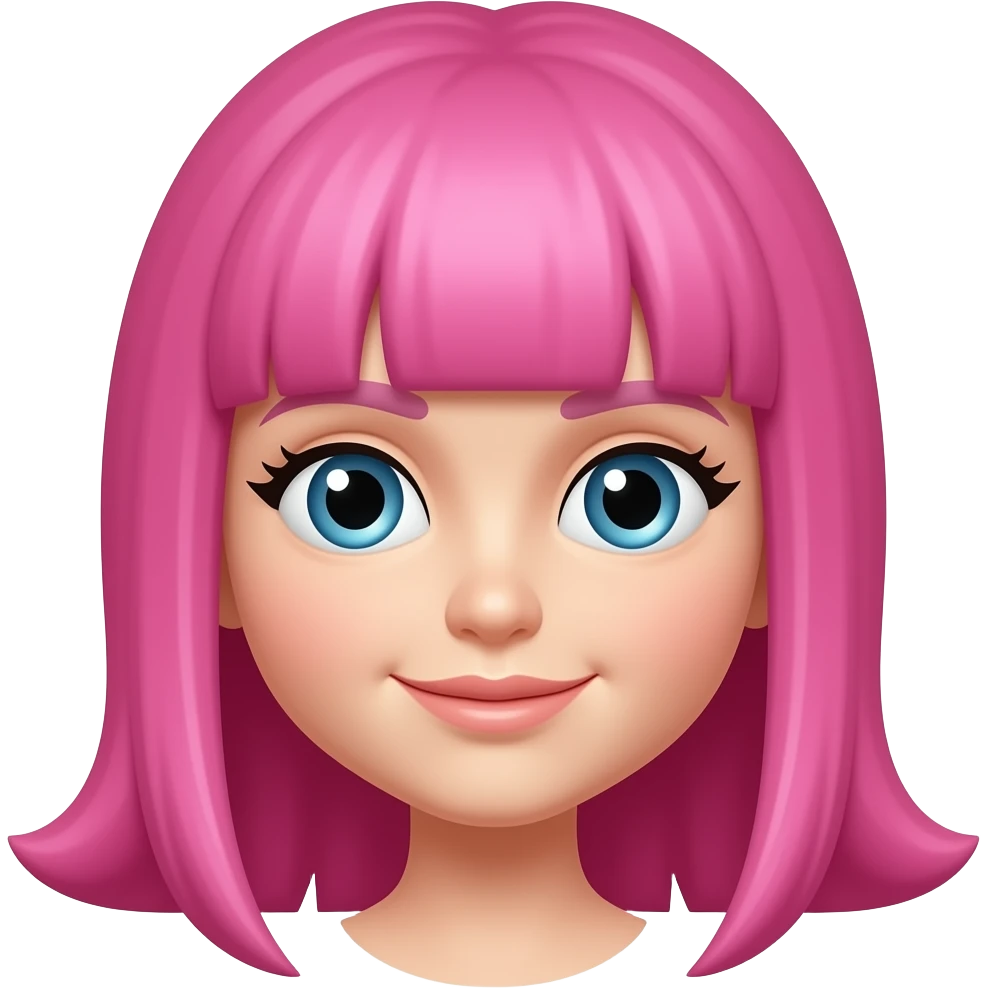 Plancha de cabello rosada emoji