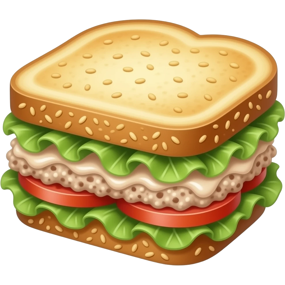 Tuna salad sandwich emoji