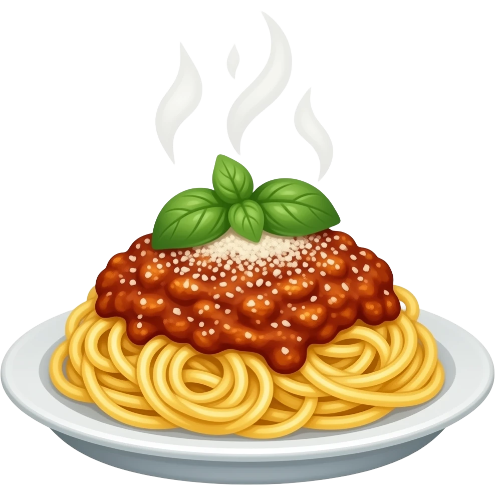 spaghetti bolognese emoji
