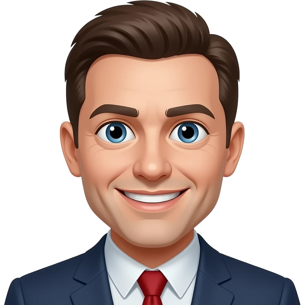 Creepy smile emoji