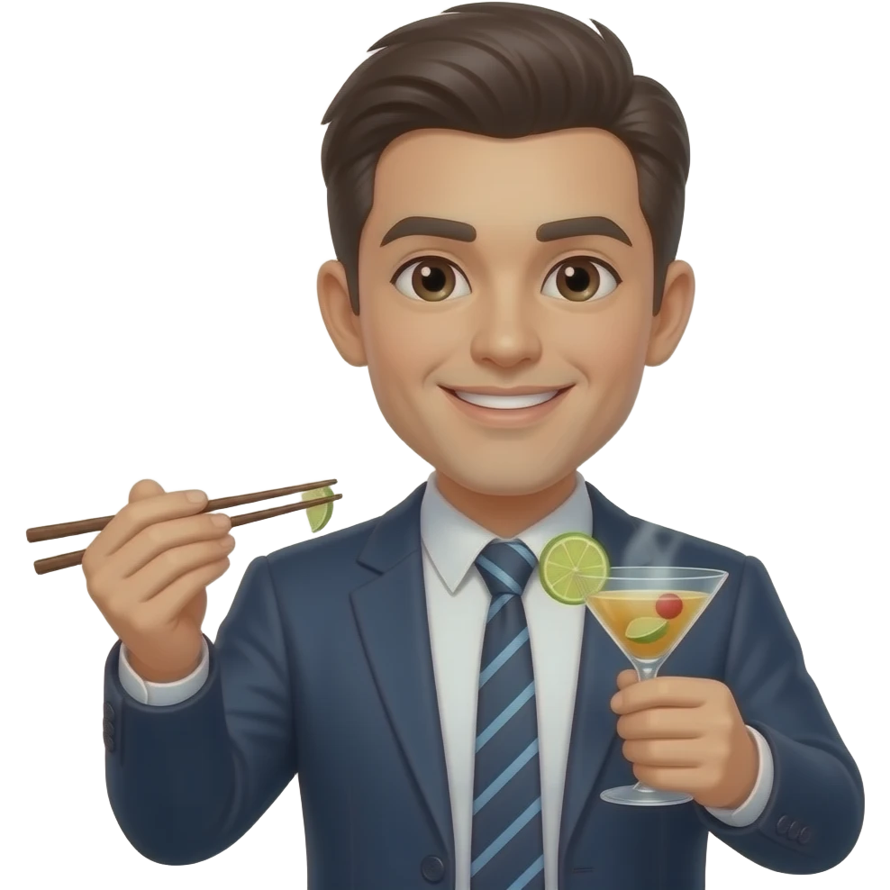 🥢🍸 emoji