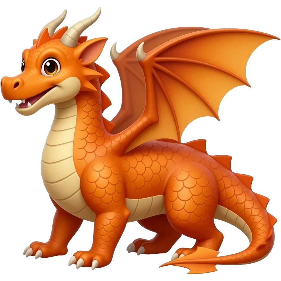 orange dragon emoji