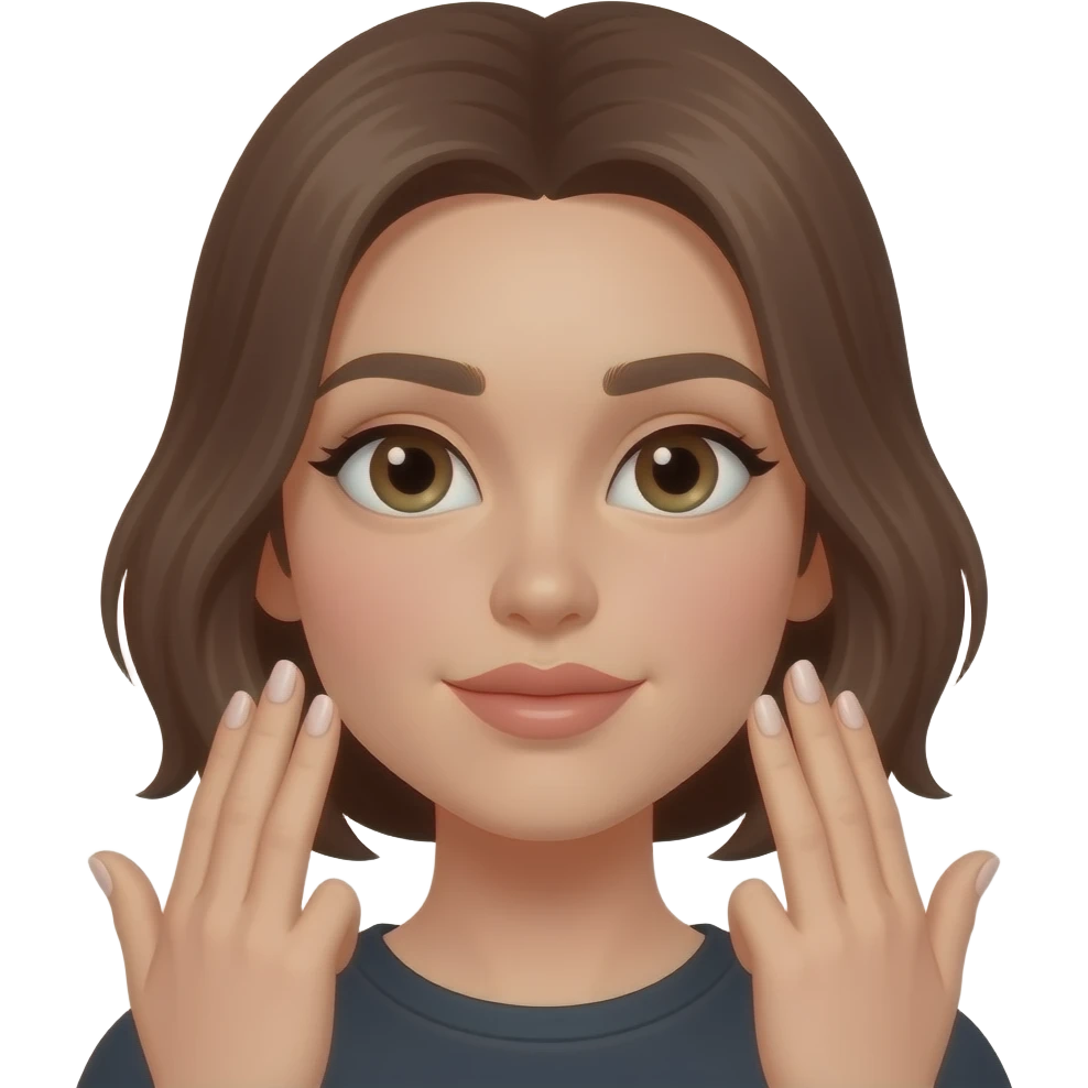 duck lips and nails emoji