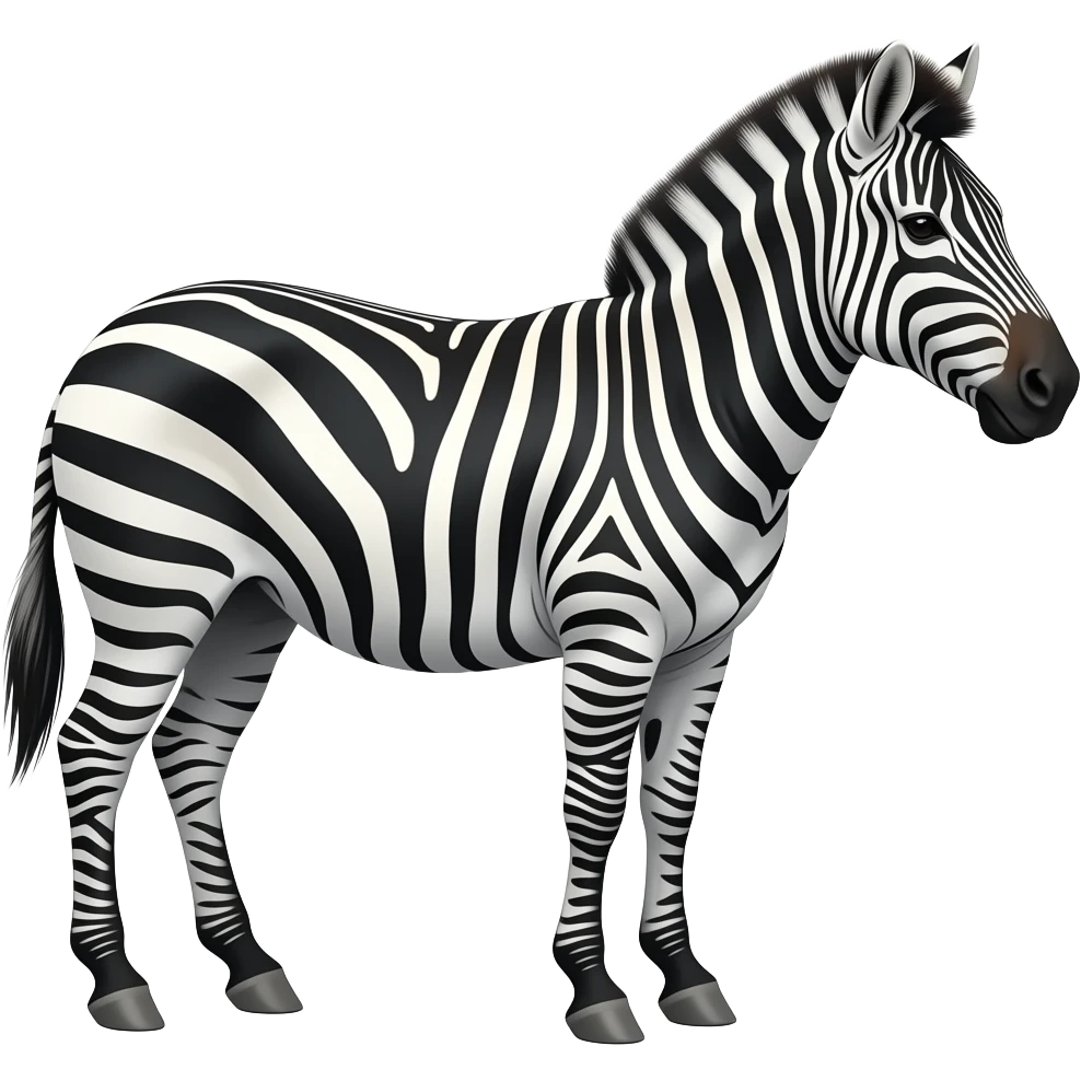 white wit no back line zebra emoji