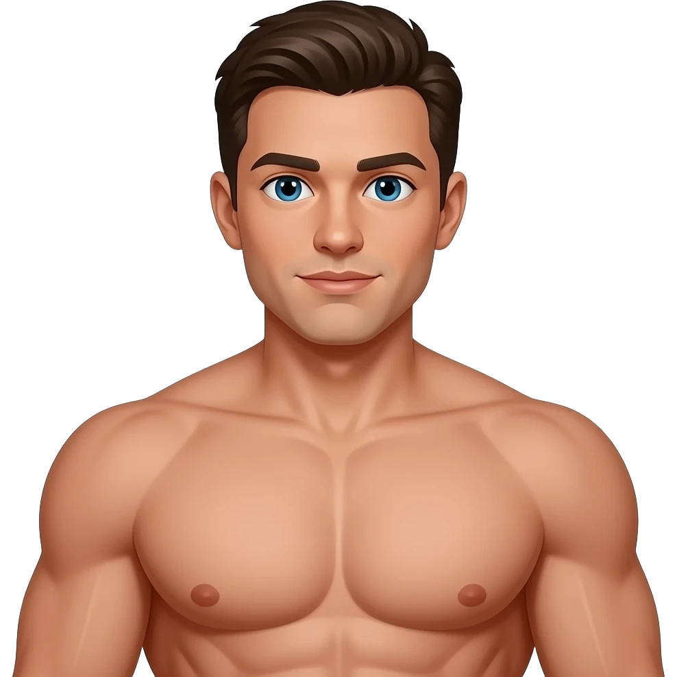 strong male human Chest emoji