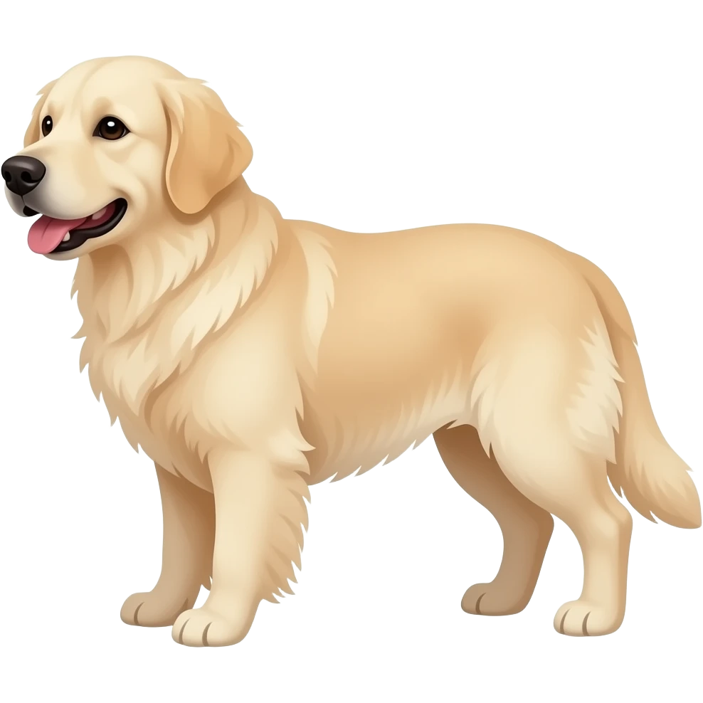 white english cream golden retriever emoji
