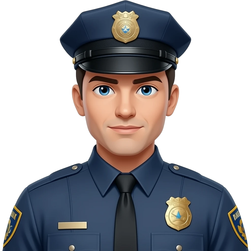 elite Futuristic Male Cop emoji