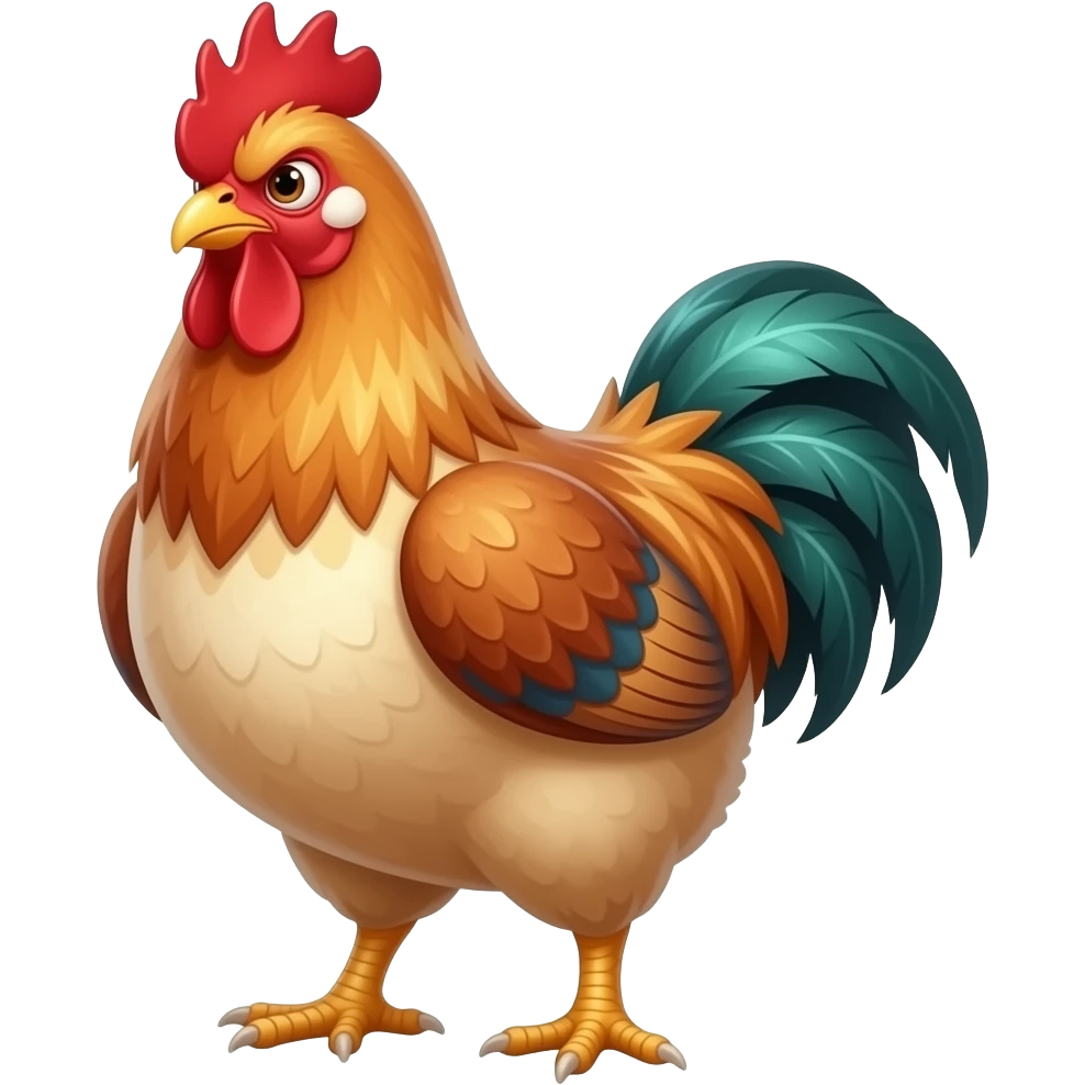 Angry chicken emoji