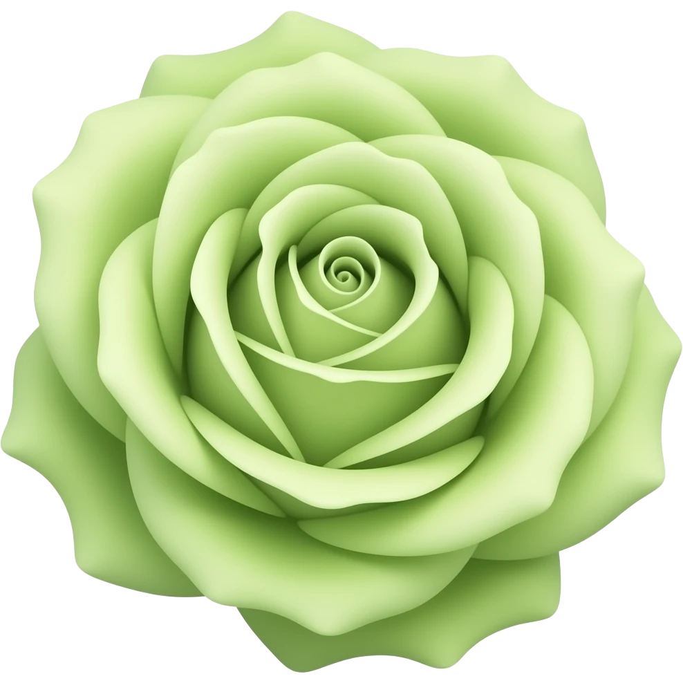 light green rose emoji