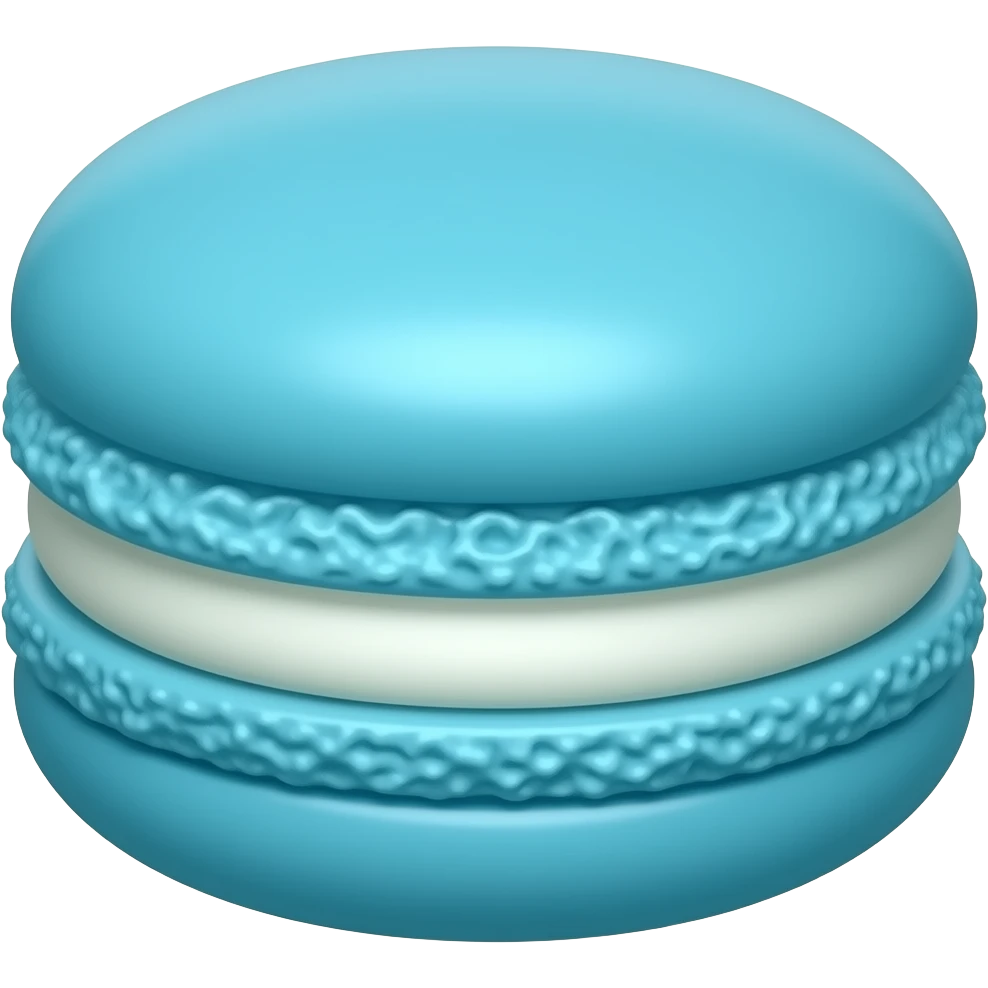 Macaron blue emoji