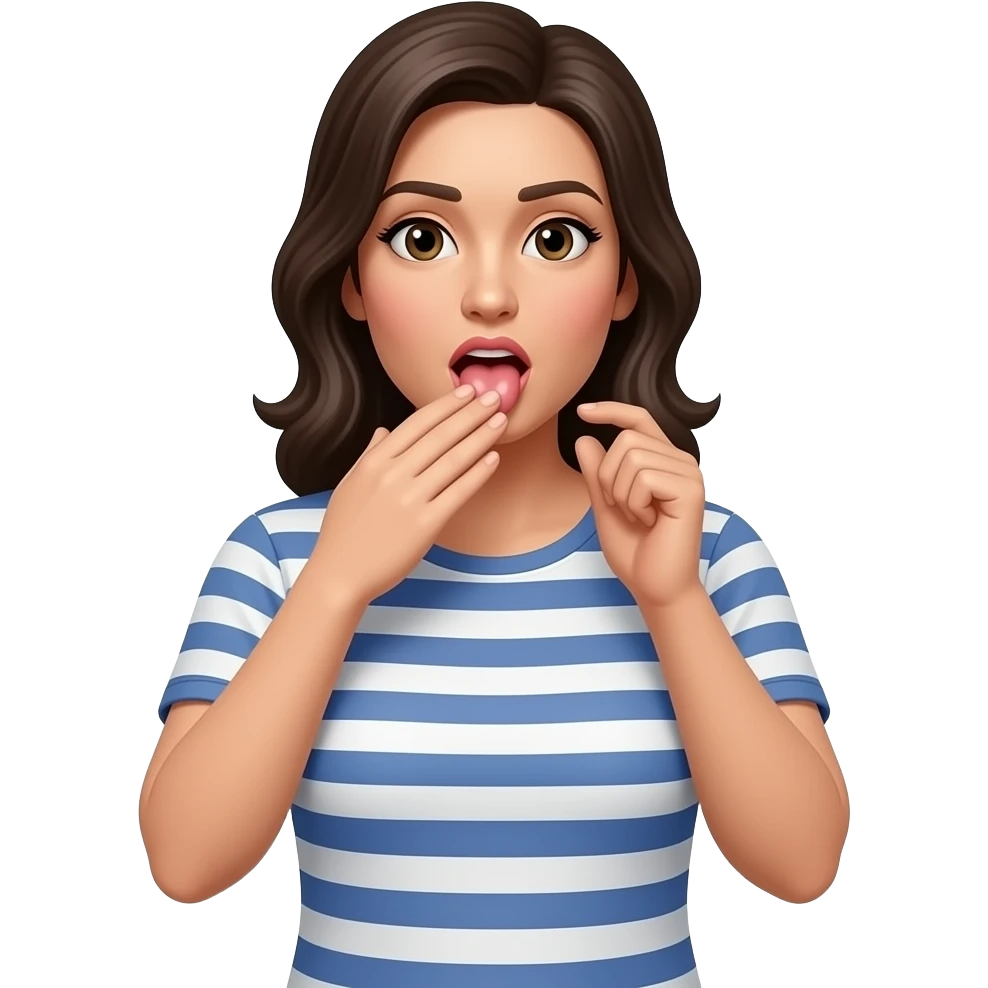 Girl cuming emoji