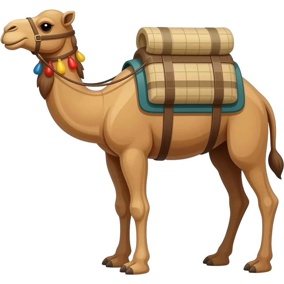 bepackte Kamele emoji