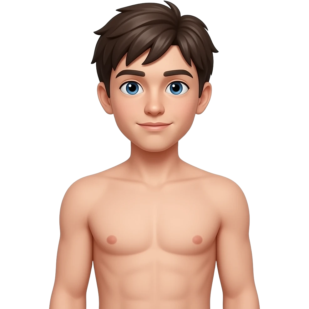 Boy teen naked full body tall nude emoji