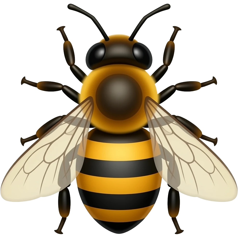 a bee emoji