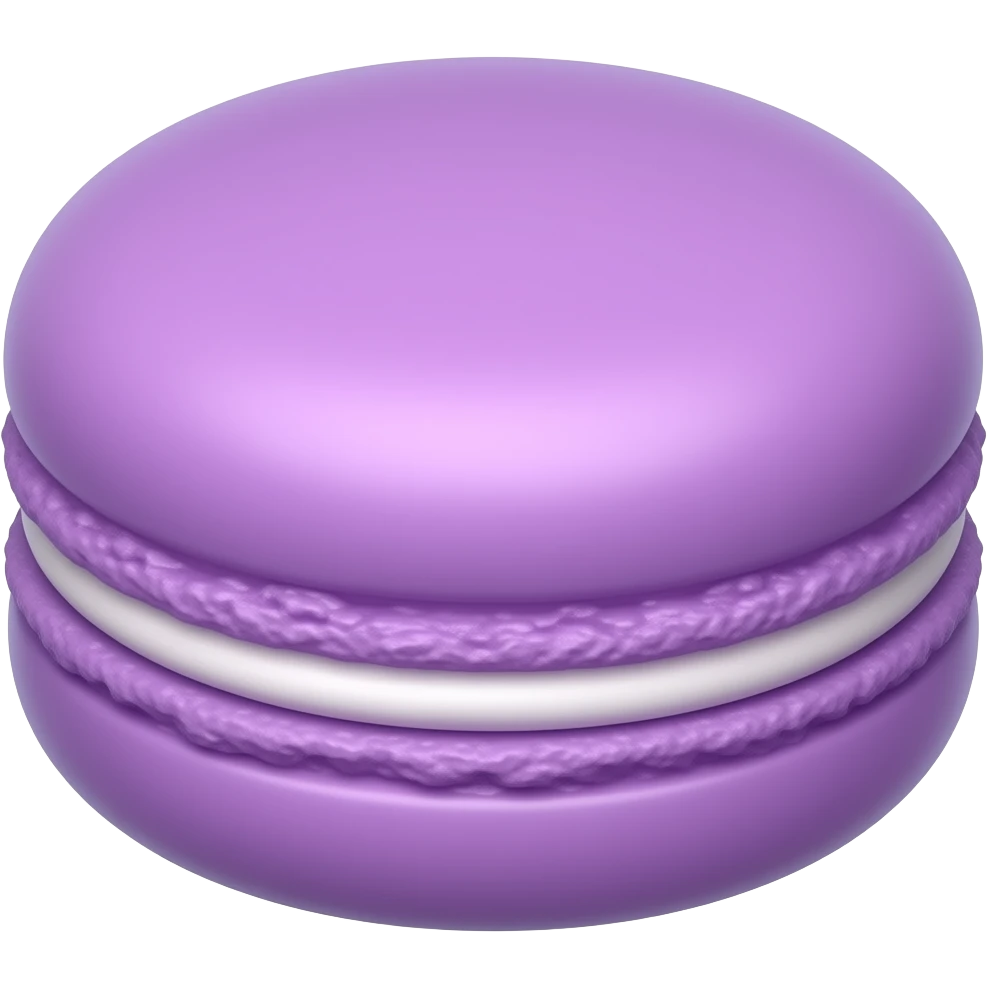 Purple macaron emoji