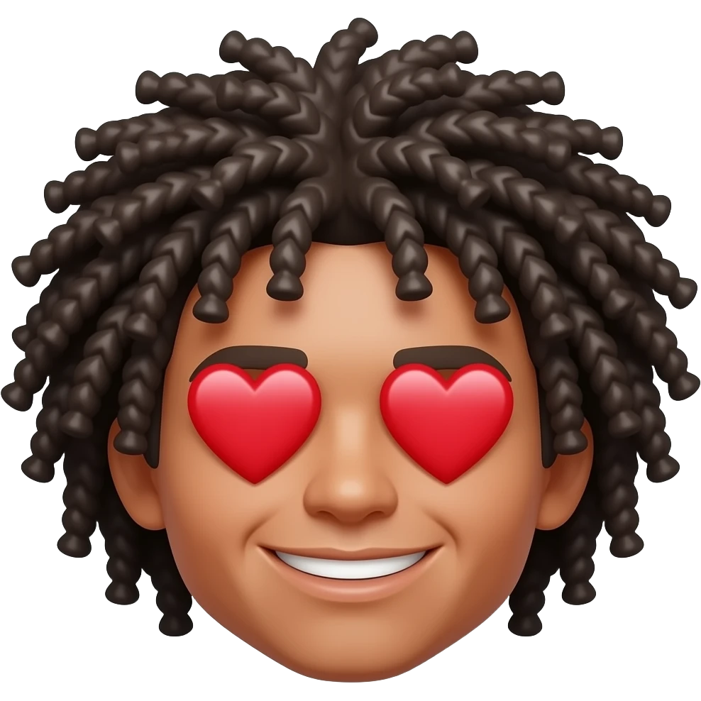 Smile face, kinky expression, with herts for eyes emoji